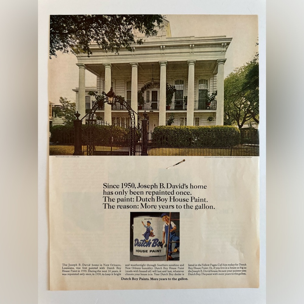 5/$20 Dutch Boy Vintage ad, Home and Garden Magazine 1965